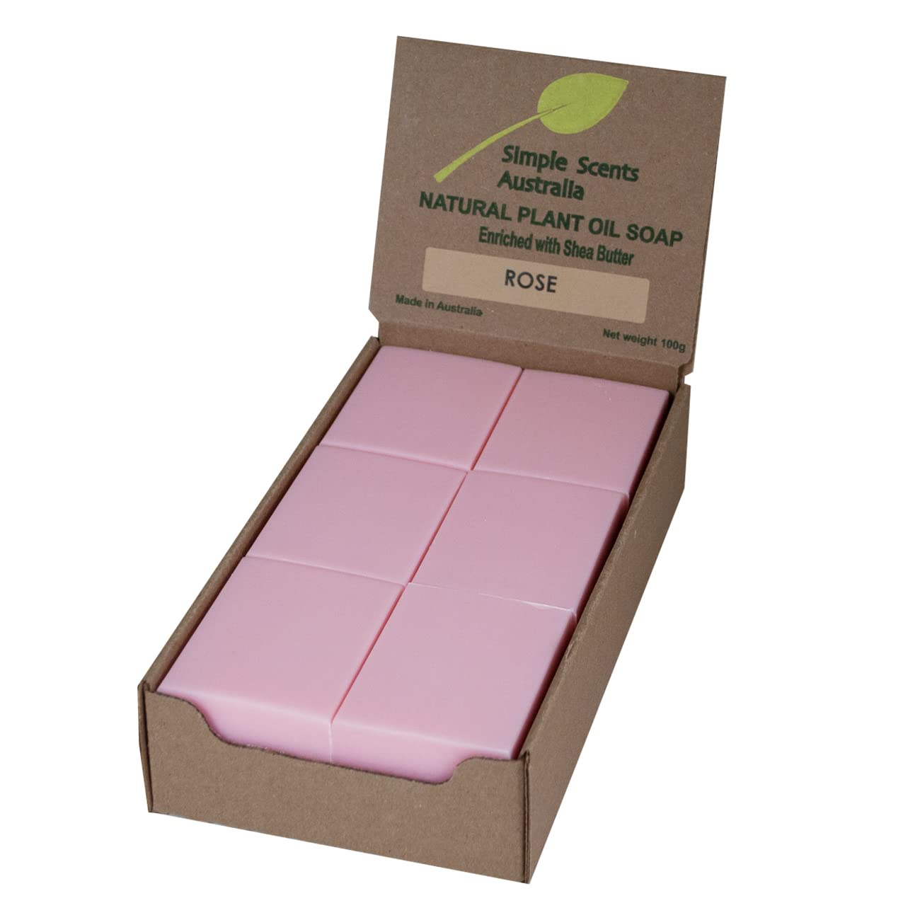 Rose Scented Natural Soap Bars (12 Bars), 3.5oz Moisturizing French Triple Milled Soap Bars Enriched with Shea Butter - Pure Plant Oil Bath & Body Bars