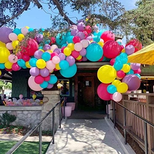 24 Inch Latex Round Balloons 10 Pack Assorted Color Thick Big Balloons for Photo Shoot Wedding Baby Shower Birthday Party Decorations by IN-JOOYAA（Normal Color）