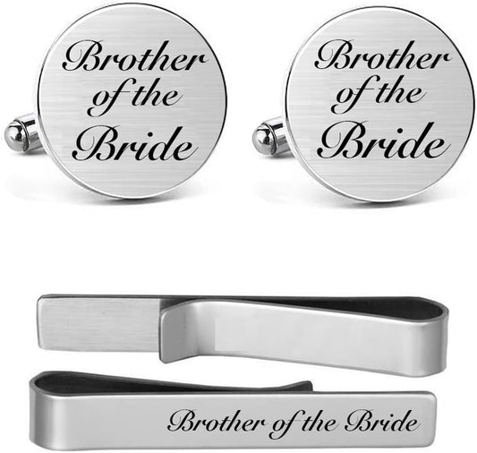 MUEEU Father of the Bride Cufflink Engraved I Will Always Be Your Little Girl Dad Father Tie Bar