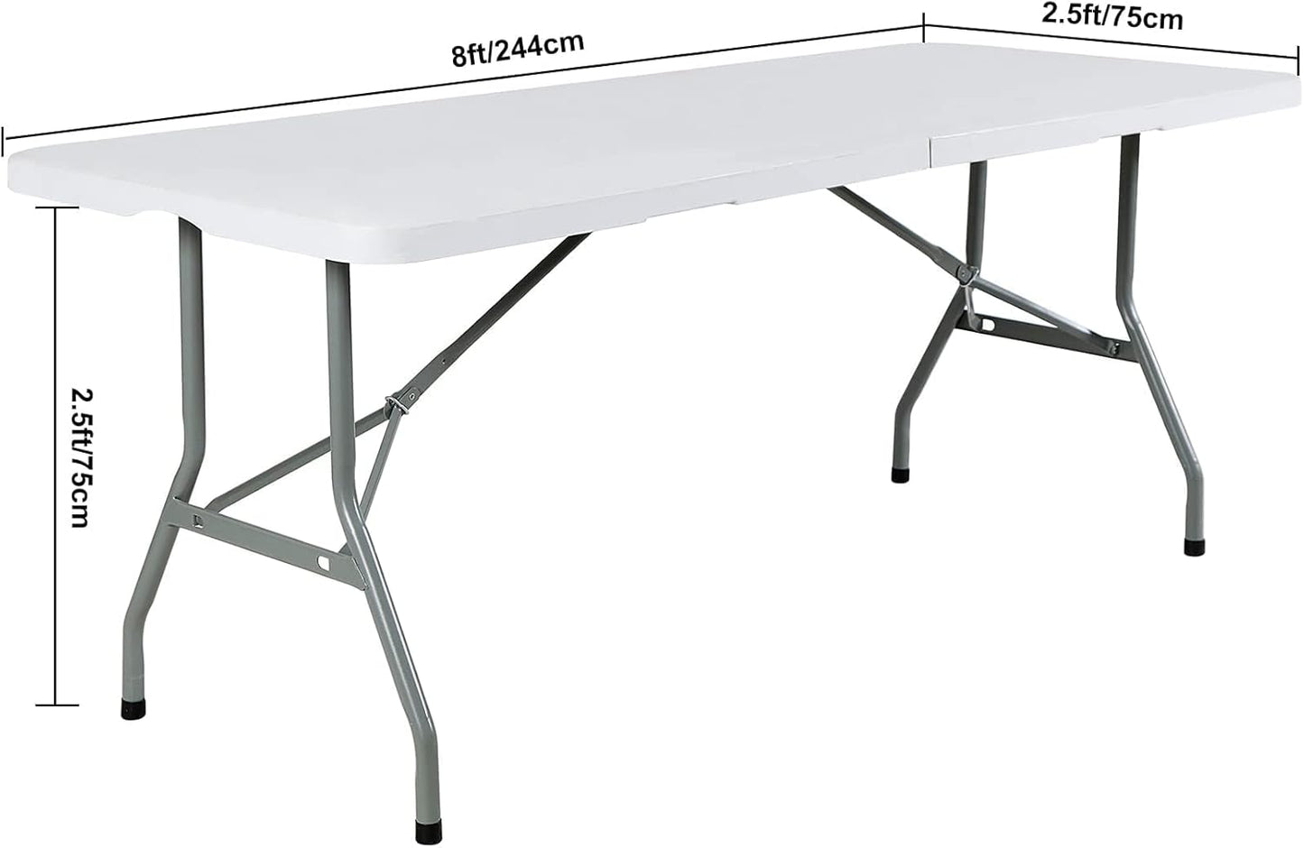 FORLIFE 4Pack Spandex Table Covers，Fitted Tablecloth for 8ft Rectangular Tables, Stretch Patio Table Covers, Universal for Wedding, Banquet, Party (Apple Green)