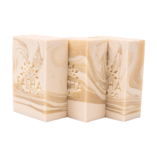 Pacha Soap Co. Bar Soap, Coconut Lemon, 3-Pack (4 oz ea) - Premium, Handcrafted, Hydrating, Natural Face Wash, Hand Cleanser, Body Wash, Soothing Essential Oils
