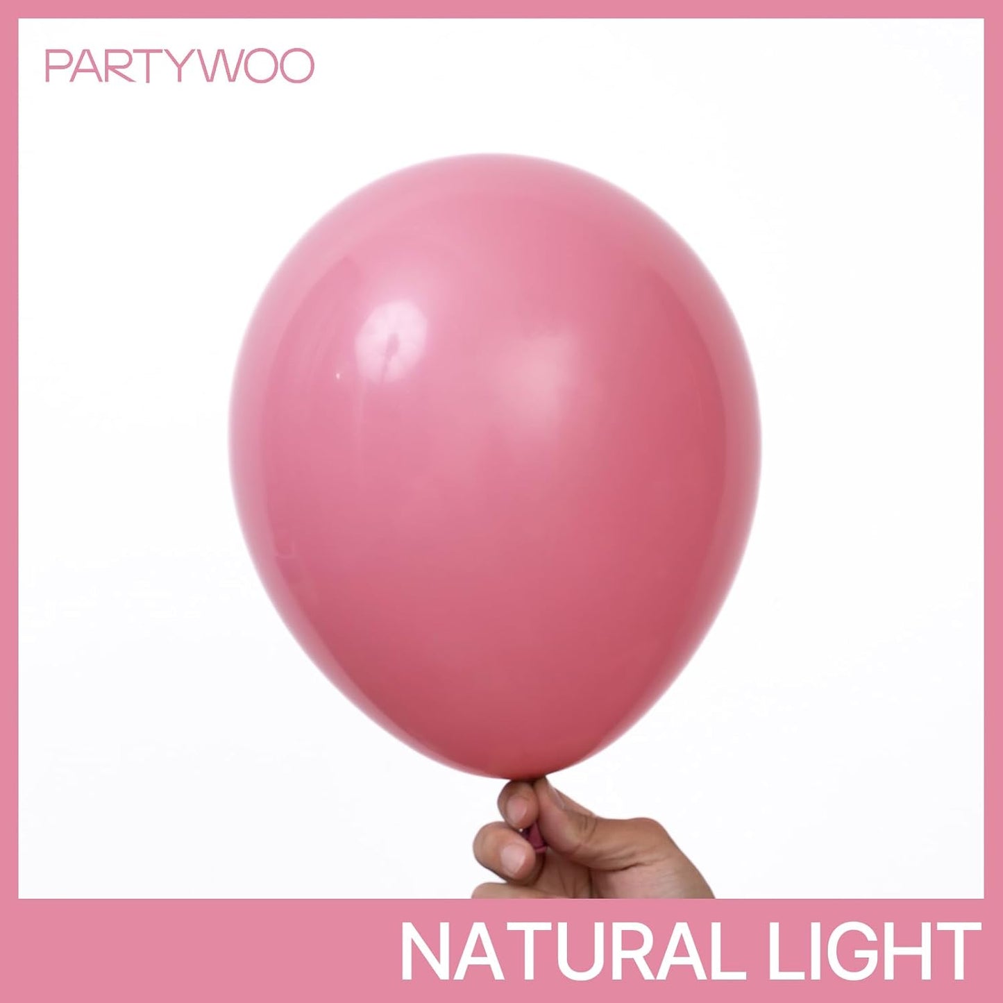 PartyWoo Opera Mauve Balloons, 140 pcs Boho Pink Balloons Different Sizes Pack of 18 Inch 12 Inch 10 Inch 5 Inch Mauve Pink Balloons for Balloon Garland or Balloon Arch as Party Decorations, Pink-F02