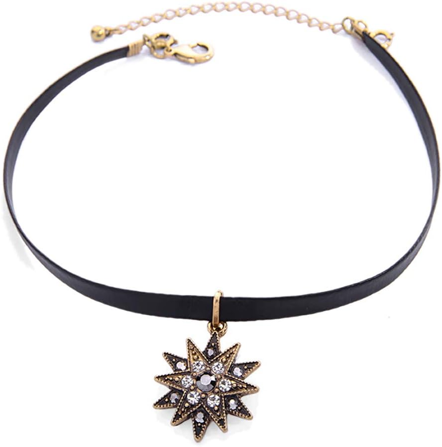 Choker Necklaces for Women, Layered Stars Pendant Necklace Jewelry