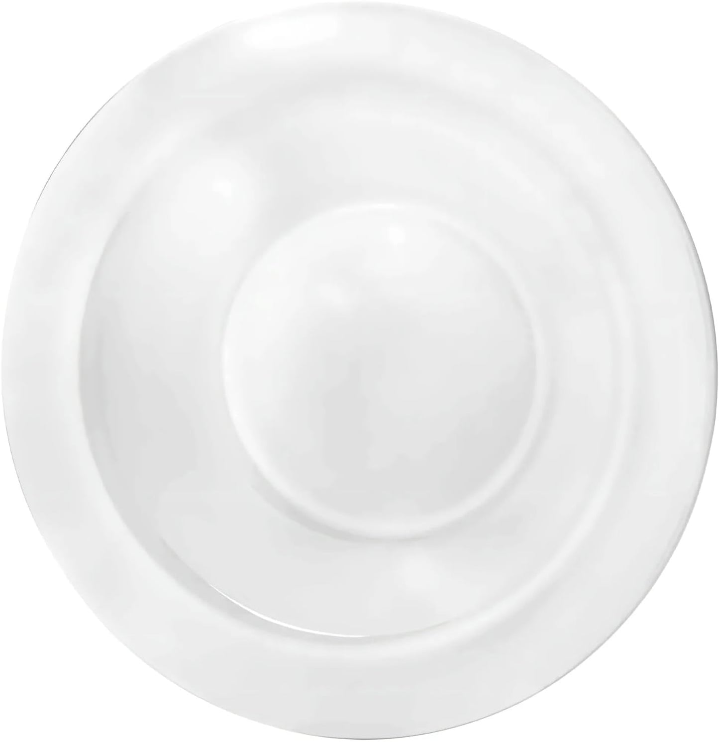 Lillian Tablesettings Premium Quality Heavyweight Plastic Bowls China Like. Wedding and Party Dinnerware Plastic Bowls 5 oz. White/Pearl-Value Pack 30 Count