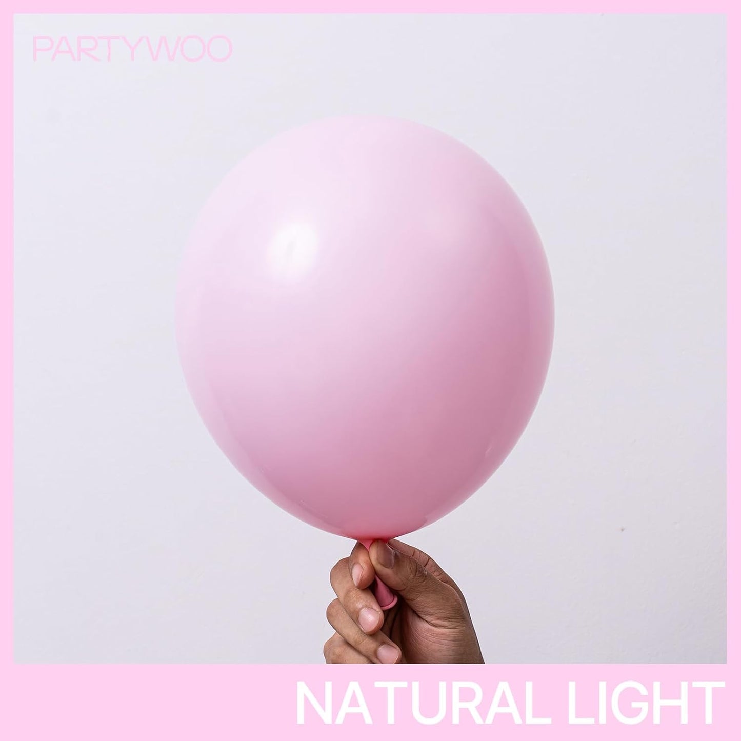 PartyWoo Light Pink Balloons 140 pcs Different Sizes of 18 12 10 5 Inch Pastel Baby Pale Pink Balloon Arch Kit Garland for Baby Shower Valentine's Day Princess Birthday Party Decorations Pink-Q05