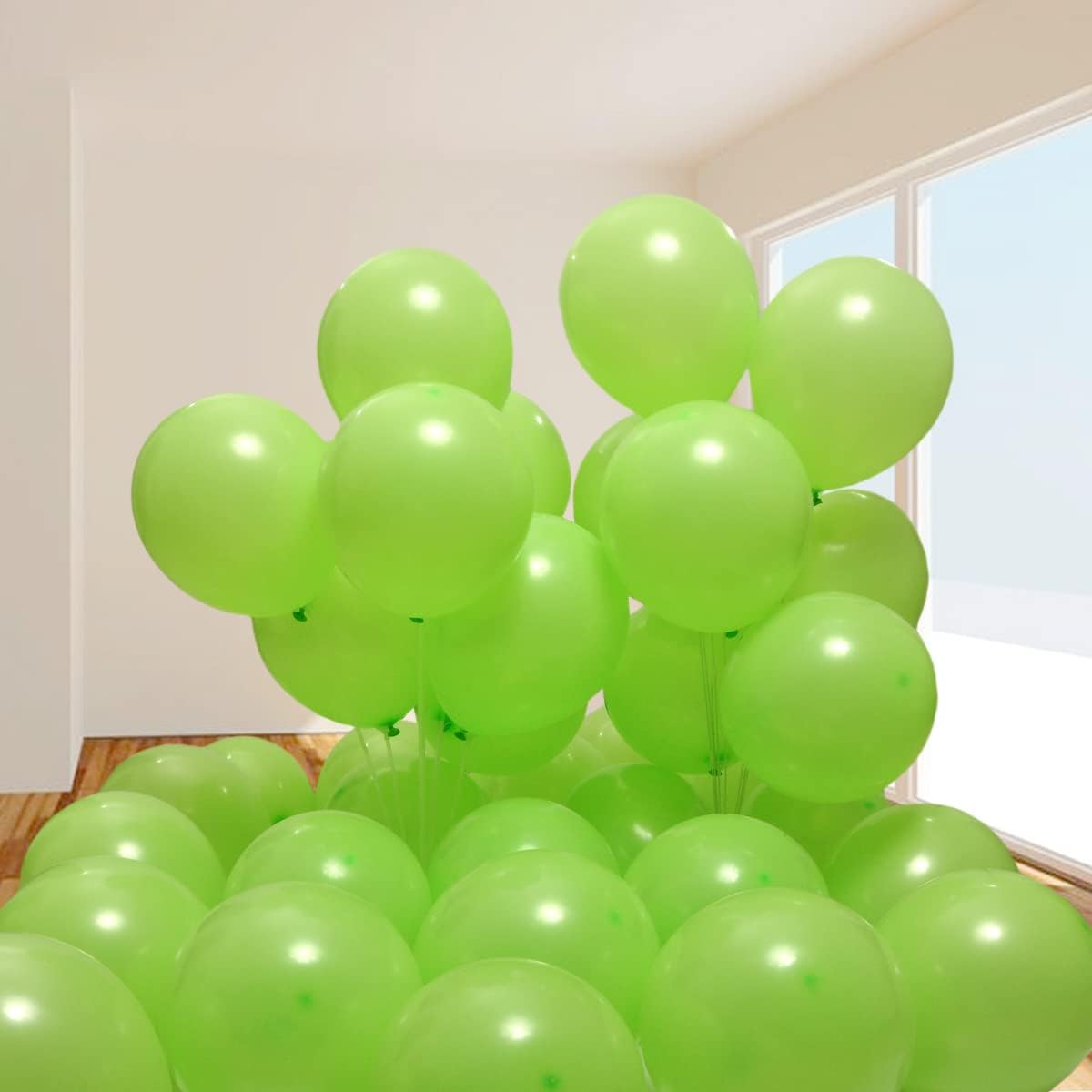 300 Pack Lime Green Balloons 12 inch Green Latex Party Balloon Bulk for Various Party Events Decorations