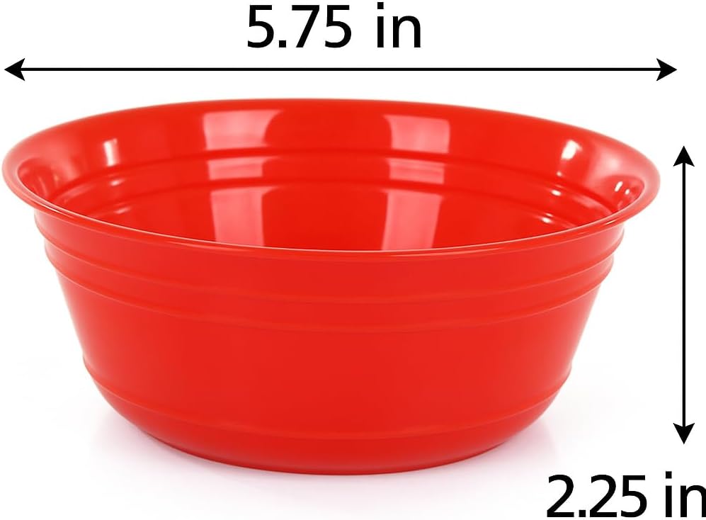 Mintra Home Snack Bowls (Small 6pk (600ml), Assorted) - 5.75inW x 2.25inH