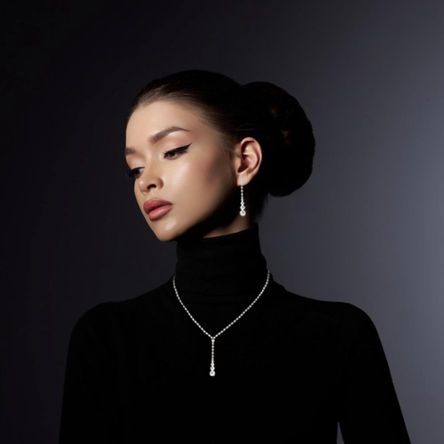 GZWHD Wedding Jewelry Sets for Bride Bridesmaid Women Cubic Zirconia Necklace Earrings Bracelet Set Gift for Mother Friend Wife Daughter Sister Party Prom Jewelry