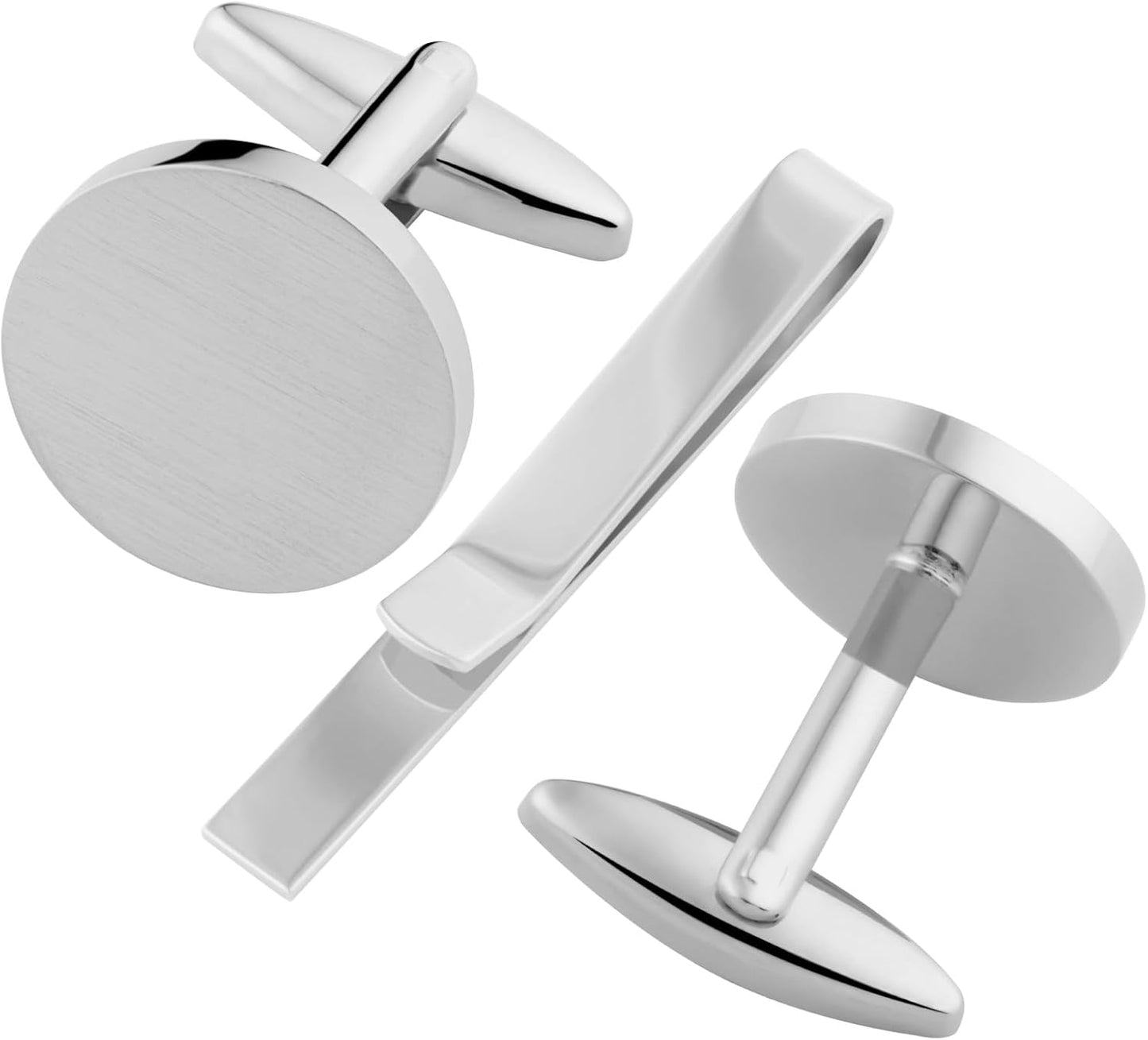 GWD Cufflinks and Tie Clip Set for Men Personalized Cuff Links Business Wedding Father's Day Gift