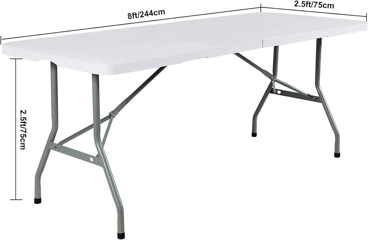 FORLIFE 2Pack Spandex Table Covers，Fitted Tablecloth for Rectangular Tables, Stretch Patio Table Covers, Universal Spandex Table Cover for Wedding, Banquet, Party (8ft, Orange)