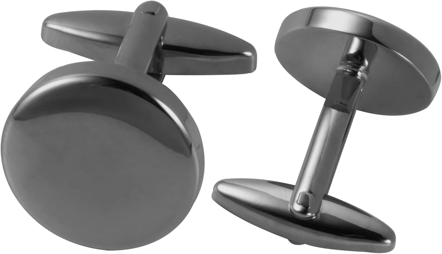 GWD Cufflinks and Tie Clip Set for Men Personalized Cuff Links Business Wedding Father's Day Gift