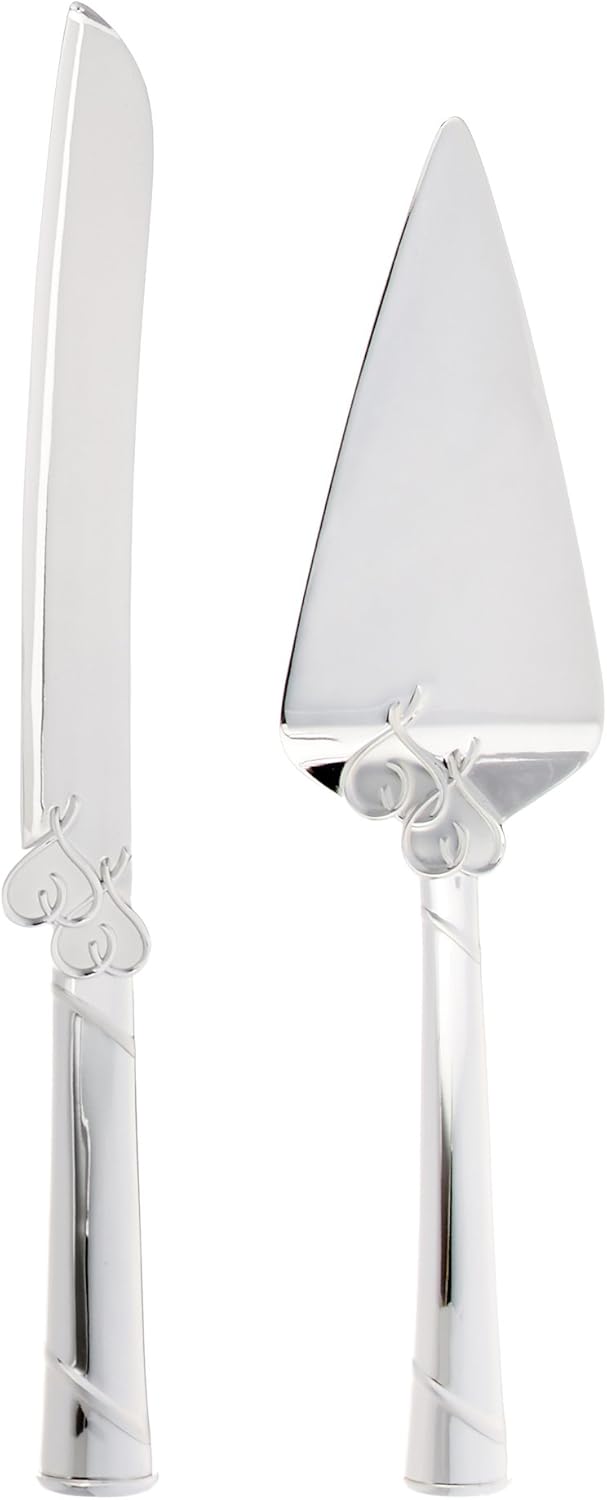 Lenox 812615 True Love Cake Knife & Server, Metallic