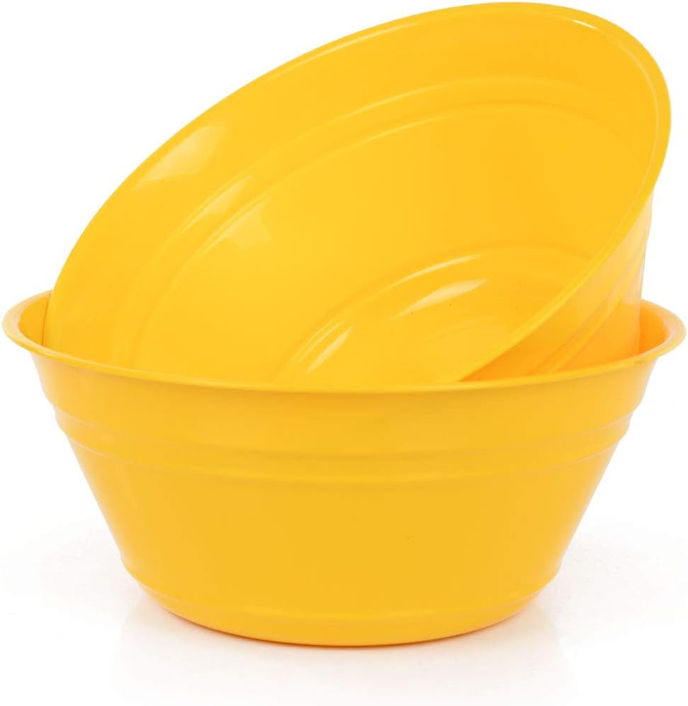 Mintra Home Snack Bowls (Large 2pk (4L), Yellow)