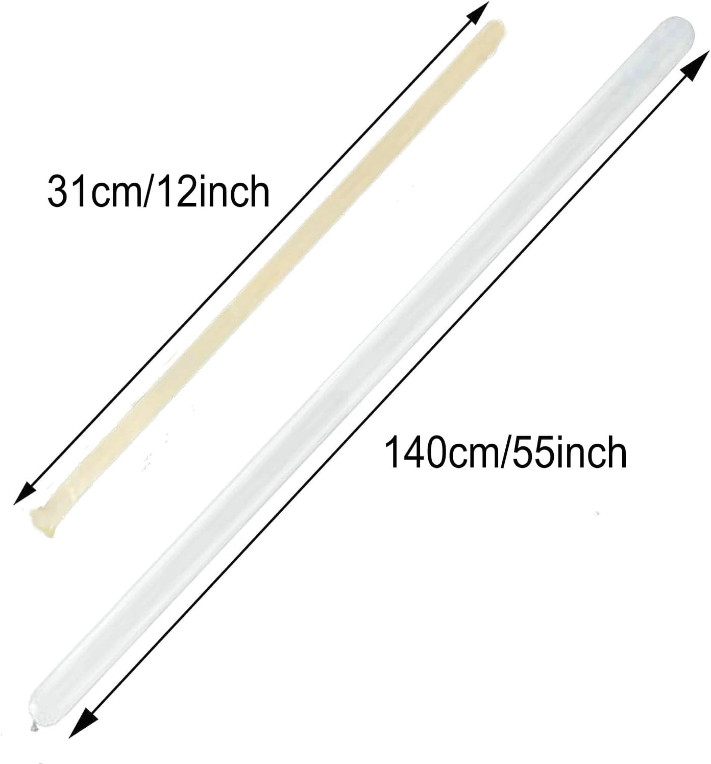 100 Pcs 260 Clear Long Balloons for Modeling, Twisting Balloons for Animals, Birthday, Wedding Parties - Premium Quality Latex