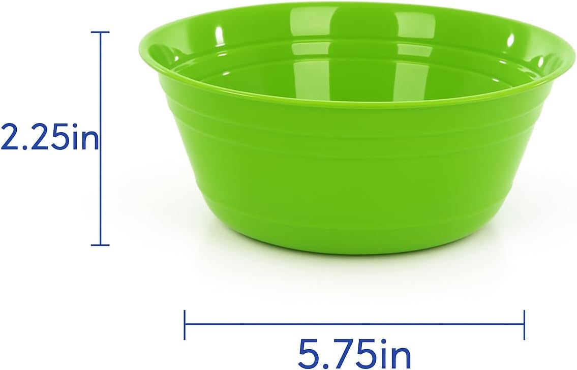 Mintra Home Snack Bowls (Small 6pk (600ml), Green)