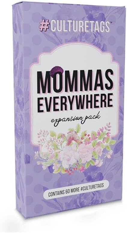 Expansion Pack Mommas Everywhere, Gift for Family & People Who Love Hashtags + Culture, Extended Play Party Game Set, Ages 13+ Years, CB Games