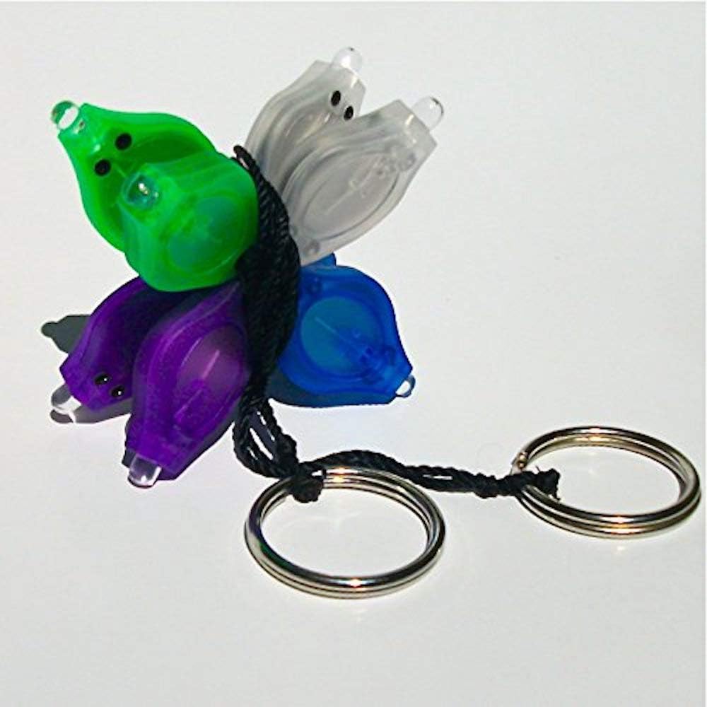 GloFX 8-LED Double Rave Orbit: X Dual Light - Purple Green Blue White LED