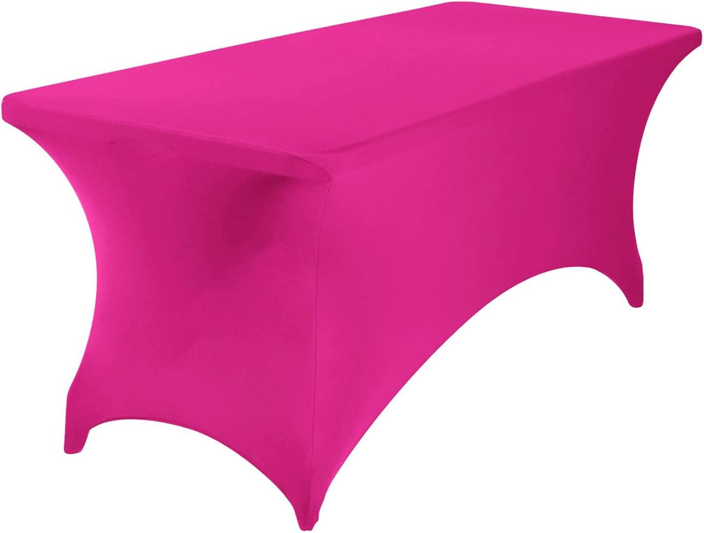 Spandex 8ft Waterproof Table Cover for Party,Wedding, Banquet, and Events(Fuchsia)