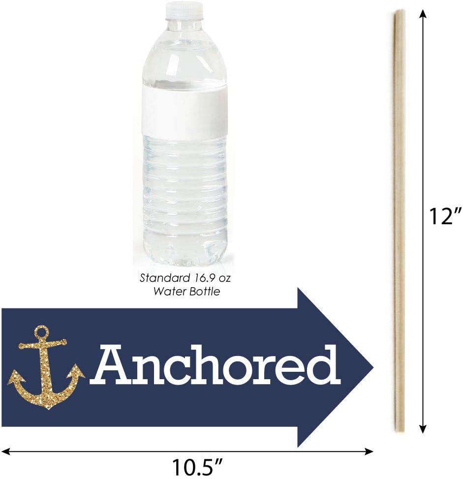 Big Dot of Happiness Funny Last Sail Before The Veil - Nautical Bridal Shower and Bachelorette Party Photo Booth Props Kit - 10 Piece