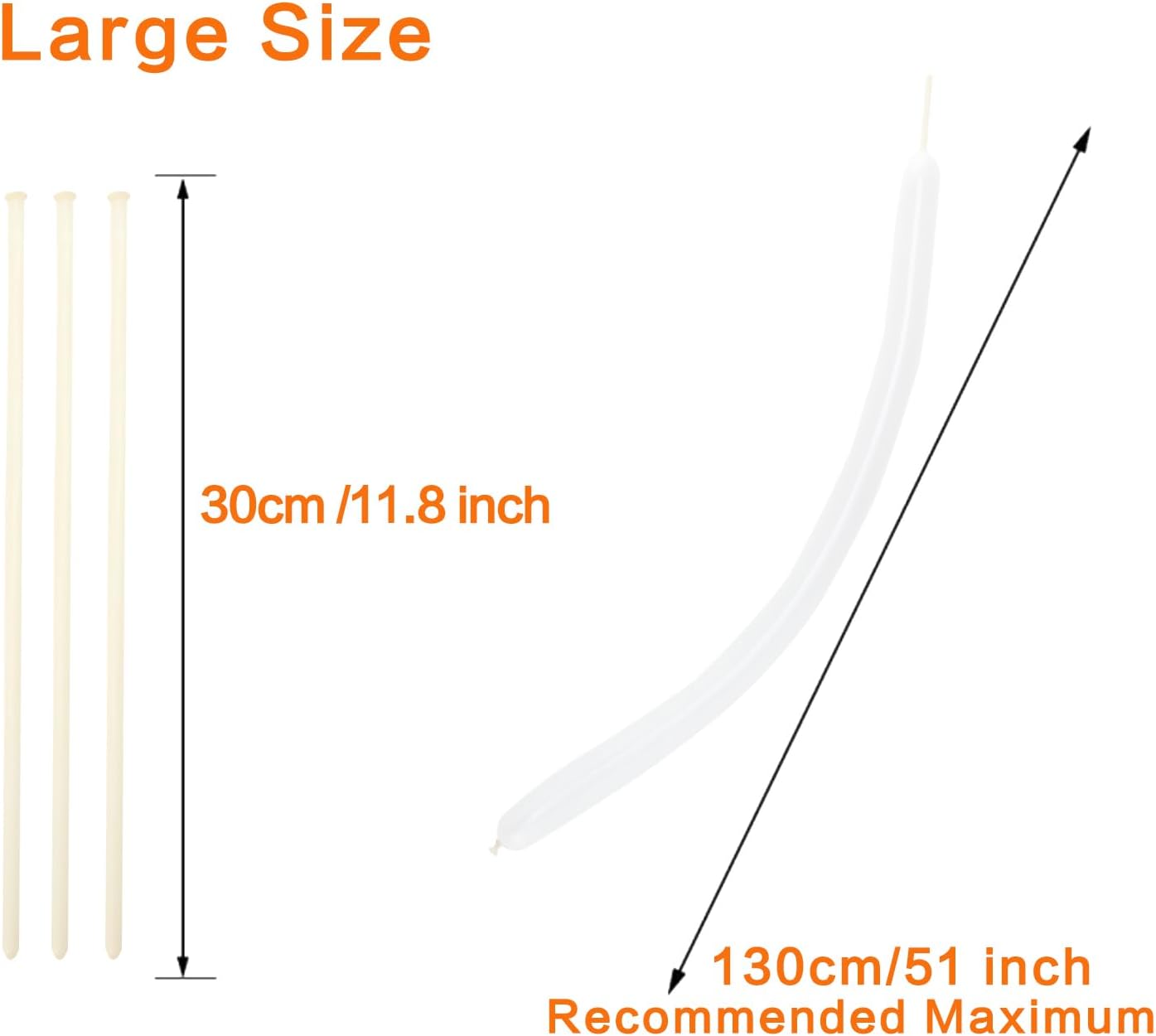 100Pcs Clear 260 Balloons Transparent Long Balloons for Balloon Garland Thickening Skinny Latex Twisting Balloon for Animals Modeling Magic Clown Birthday Wedding Party Decorations