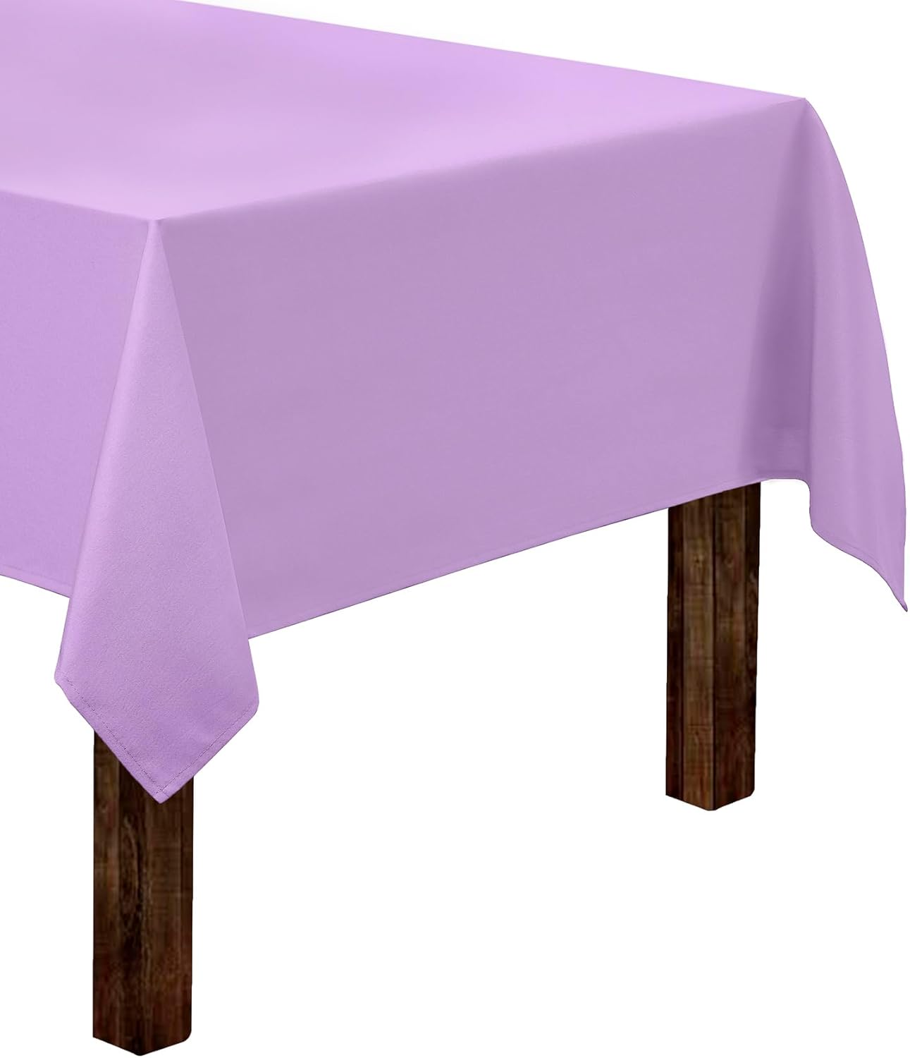 Gee Di Moda Rectangle Tablecloth - 60 x 102 Inch Lavender Table Cloth for 6 Foot Rectangle Table - Heavy Duty Washable Fabric - for 6 Ft Buffet Table, Holiday Party, Dinner, Wedding & Baby Shower