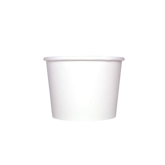 Karat [12oz - 1000 ct] Paper Ice Cream Cups & Soup Bowls for Hot/ Cold Food - Ideal for Soup, Ice Cream, Gelato, Yogurt and Snacks - White (C-KDP12W)