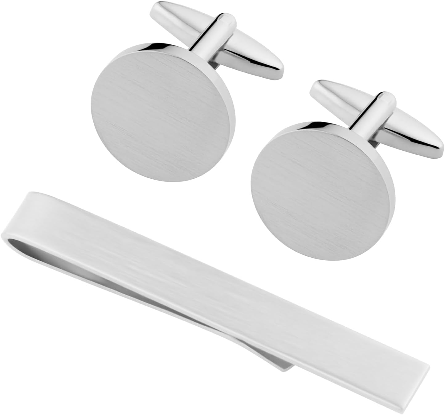 GWD Cufflinks and Tie Clip Set for Men Personalized Cuff Links Business Wedding Father's Day Gift