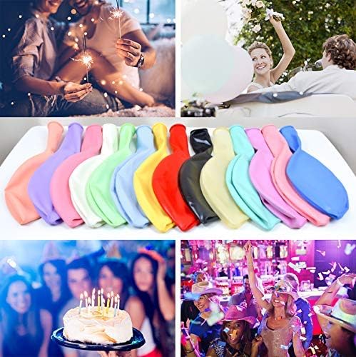 24 Inch Latex Round Balloons 10 Pack Macaron Assorted Color Thick Big Balloons for Photo Shoot Wedding Baby Shower Birthday Party Decorations by IN-JOOYAA