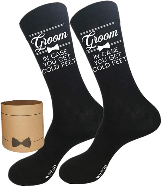 Groomsman Gifts For Men Wedding Gifts Novelty Socks Funny Proposal Gifts Groom Bestman 100% Cotton Crew Socks
