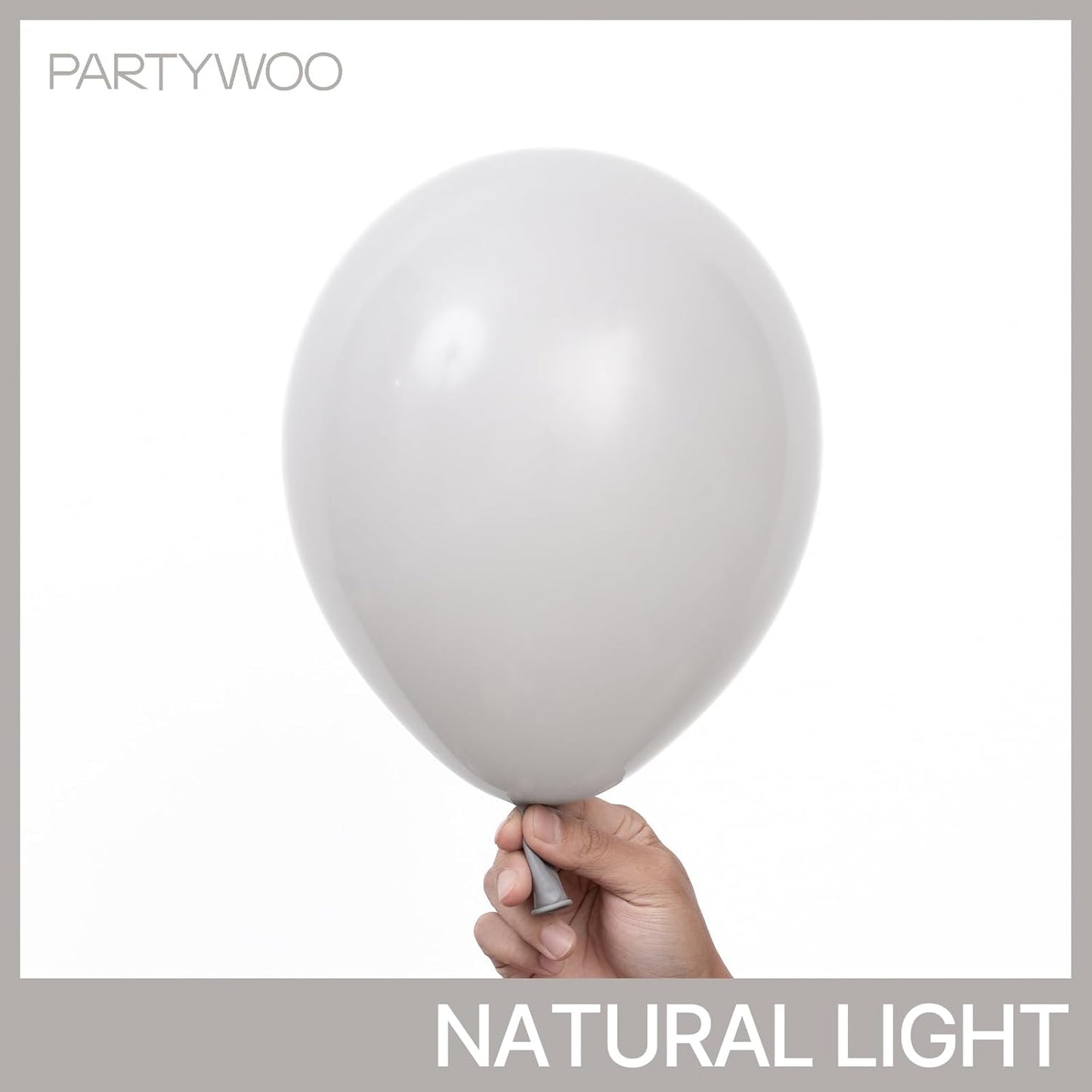 PartyWoo Gray Balloons 50 pcs 12 Inch Pastel Gray Latex Balloons for Graduation Wedding Baby Shower Bridal Shower Gender Reveal Anniversary Birthday Party Decorations Gray-Y76