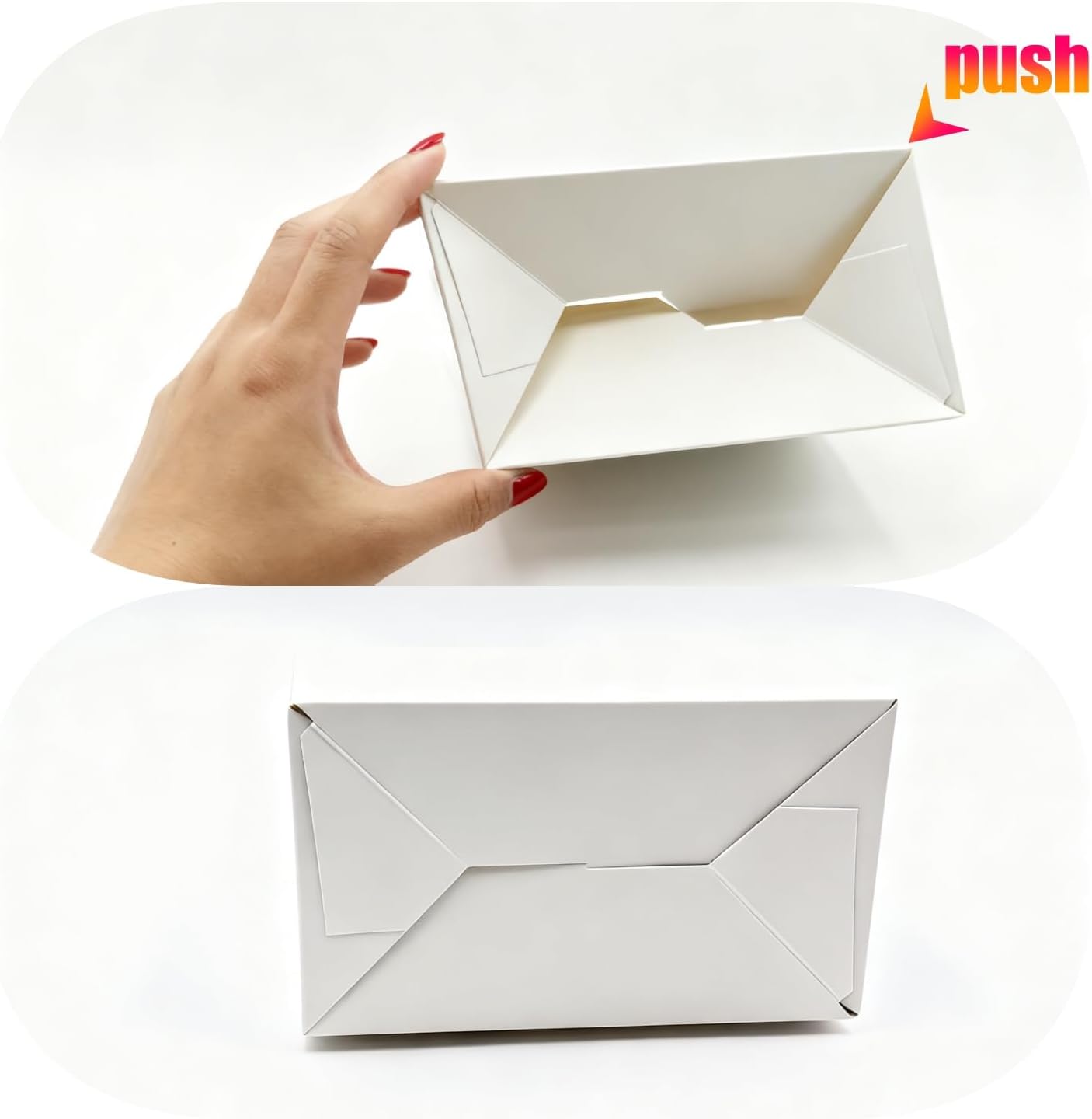 XAGLVV 24 Pack White Gable Boxes with Handles Goodie Party Favor Gift Boxes for Wedding Birthday Baby Shower Graduation Christmas Party Favors