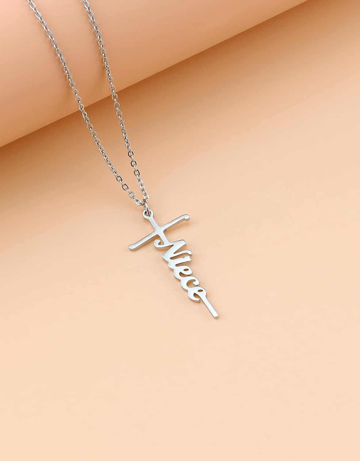 Lcherry Faith Cross Pendant Necklace for Women Religious Christian Jewelry Mother's Day Gifts for Women
