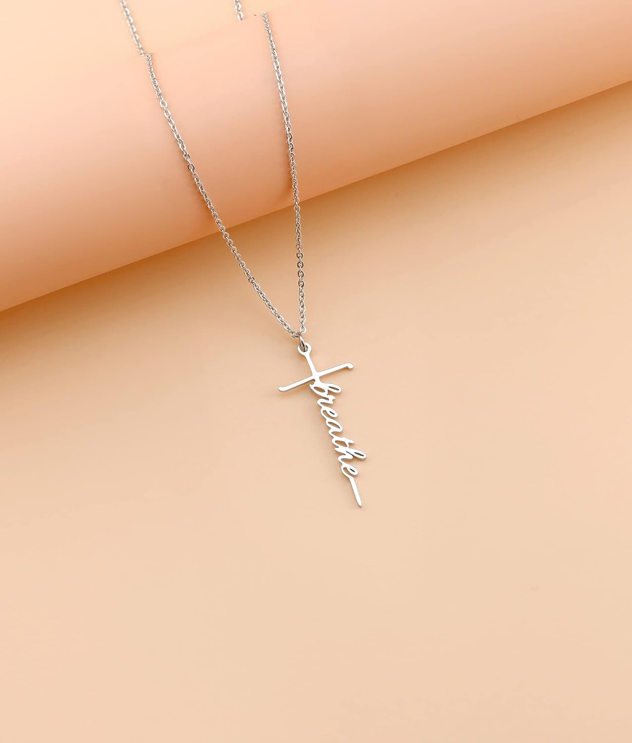 Lcherry Faith Cross Pendant Necklace for Women Religious Christian Jewelry Mother's Day Gifts for Women