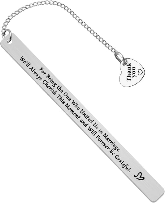 Wedding Officiant Gifts Bookmark Thank You Gifts for Wedding Guest Wedding Planner Gifts Wedding Officiant Appreciation Gifts Wedding Coordinator Gift Bridal Party Gift