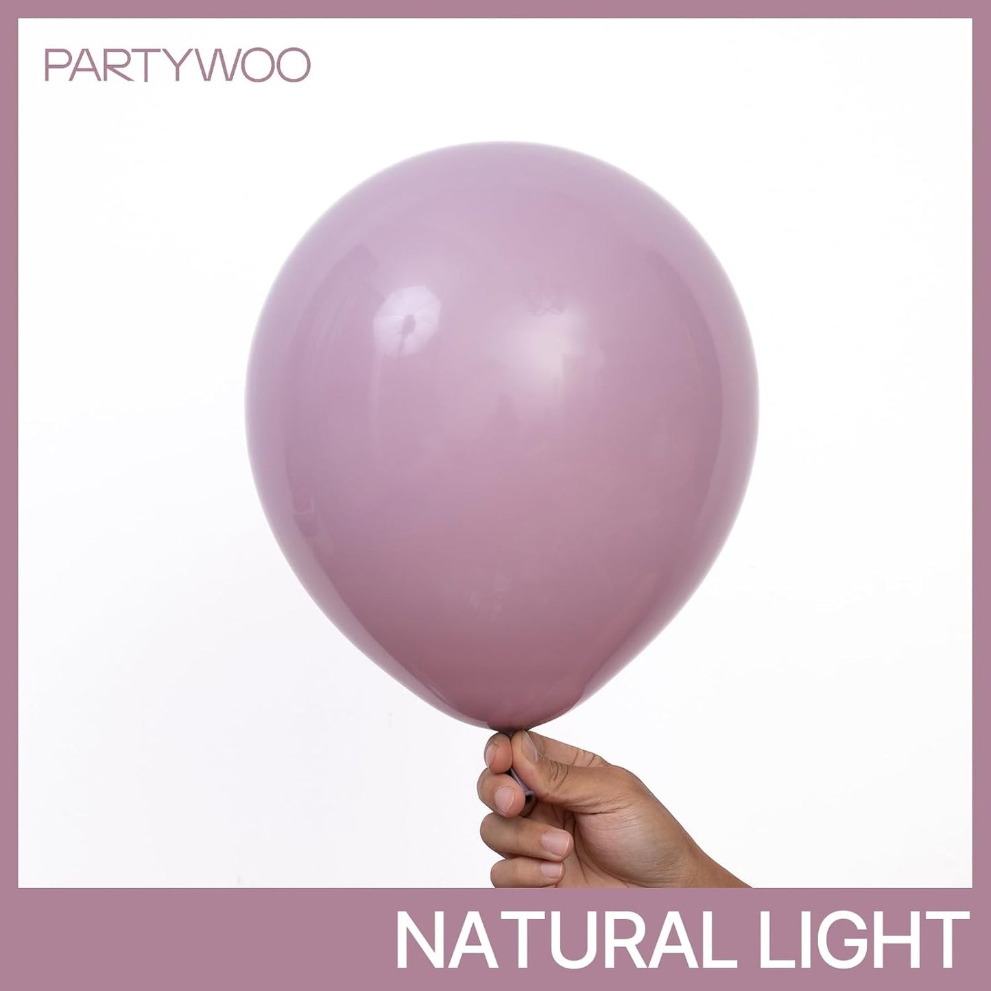 PartyWoo Dusty Purple Balloons 50 pcs 12 Inch Matte Lavender Lilac Latex Helium Balloons for Wedding Baby Shower Gender Reveal Graduation Birthday Party Decorations Purple-F29
