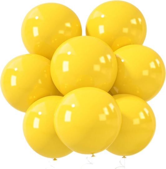 LovesTown 15PCS Party Balloons, 18inch Latex Balloons Garland Arch Kit for Wedding Engagement Graduation Anniversary Party Decor Yellow