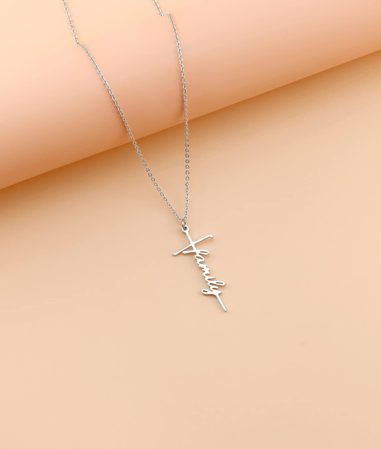 Lcherry Faith Cross Pendant Necklace for Women Religious Christian Jewelry Mother's Day Gifts for Women