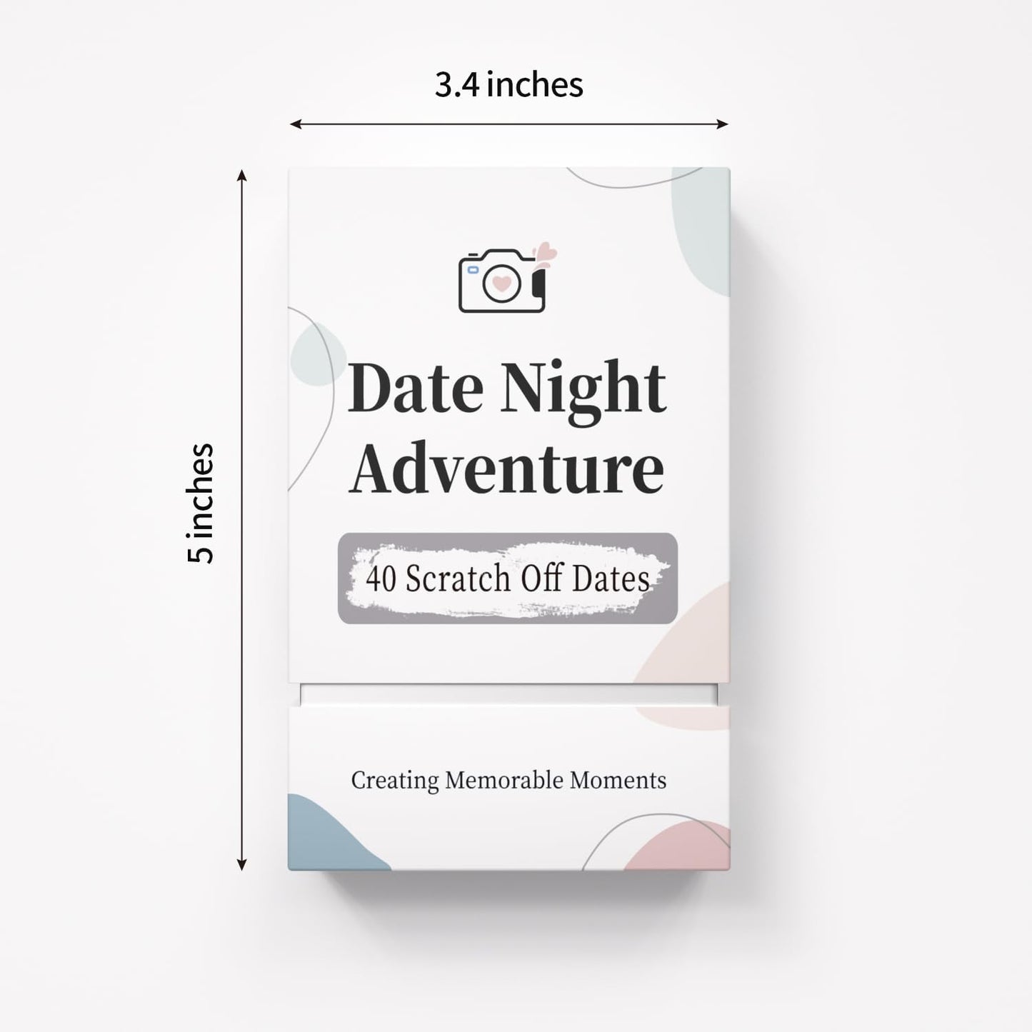 40 Date Ideas Card Games for Couples Date Night - Unique Date Deck Scratch Off Cards, Couples Gifts for Boyfriend, Romantic Bridal Shower, Wedding Anniversaries Engagement Gifts for Him Husband Bride
