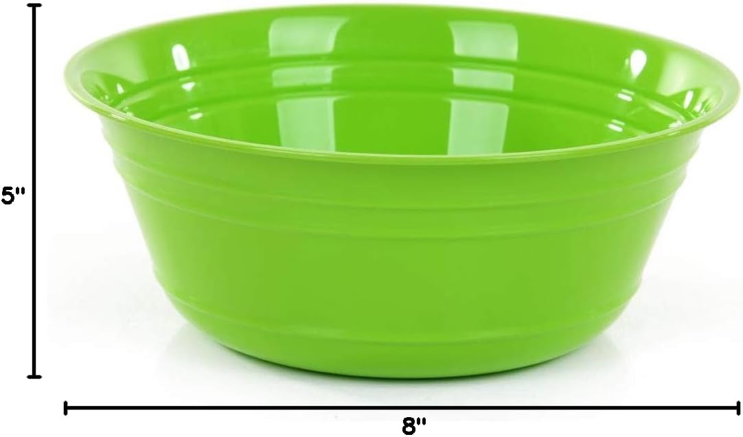 Mintra Home Snack Bowls (Large 2pk (4L), Green)
