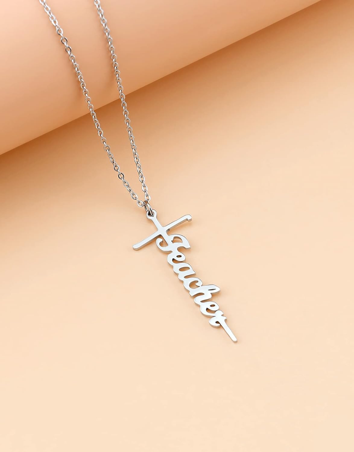 Lcherry Faith Cross Pendant Necklace for Women Religious Christian Jewelry Mother's Day Gifts for Women