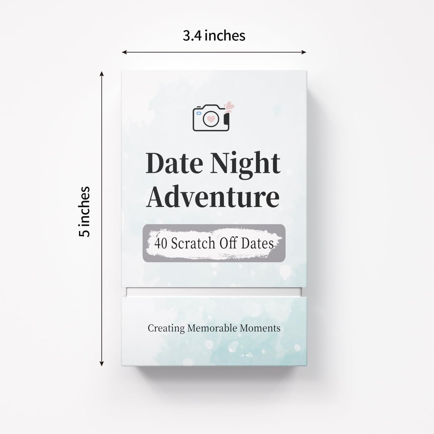 40 Date Ideas for Couples Date Night - Unique Scratch Off Date Night Card Gifts for Boyfriend, Romantic Engagement, Bridal Shower and Wedding Anniversary Couples Gifts for Him, Bride