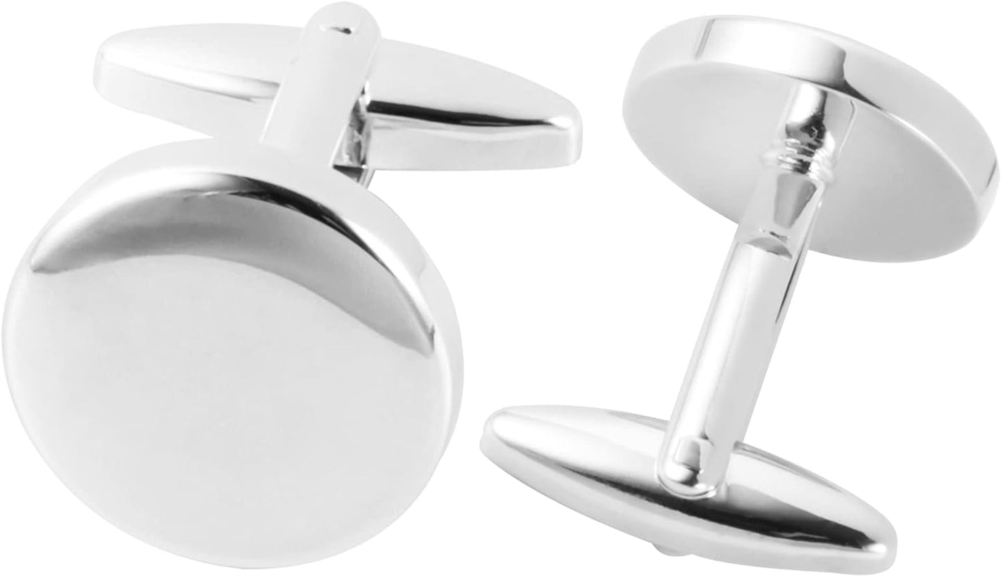 GWD Cufflinks and Tie Clip Set for Men Personalized Cuff Links Business Wedding Father's Day Gift