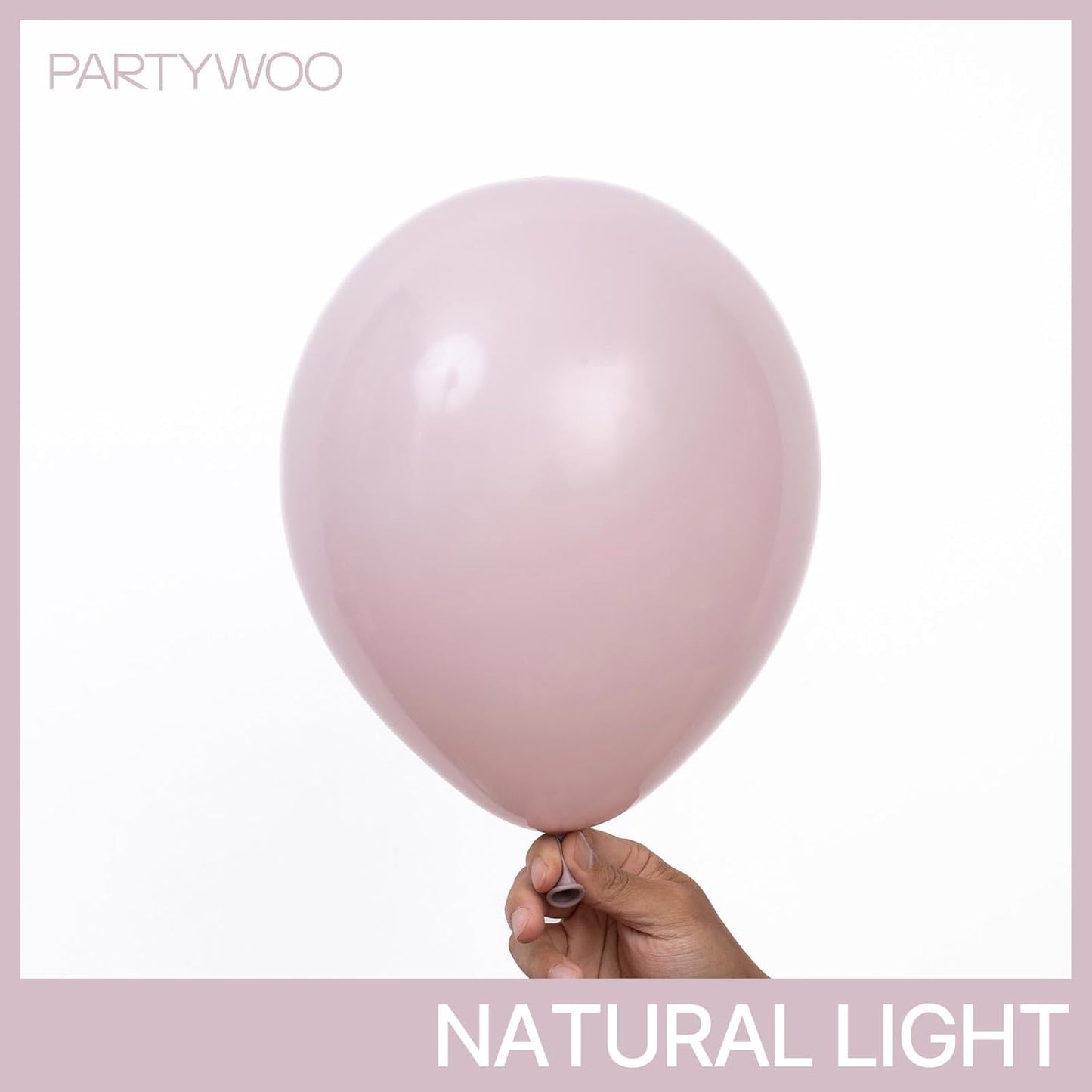 PartyWoo Dusty Pink Balloons 50 pcs 12 Inch Blush Pink Balloons for Graduation Baby Shower Gender Reveal Bachelorette Graduation Wedding Anniversaries Birthday Party Decorations Pink-F54