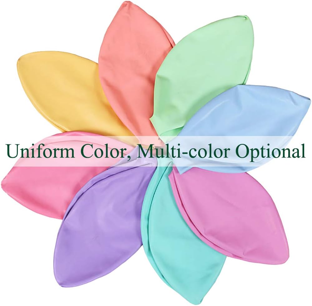 24 Inch Latex Round Balloons 10 Pack Macaron Yellow Thick Big Balloons for Photo Shoot Wedding Baby Shower Birthday Party Decorations by IN-JOOYAA