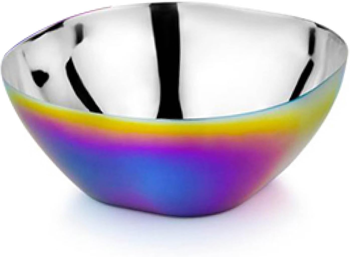 Ahimsa Stainless Steel Bowls for Kids | Non Toxic, Pediatrician Designed Toddler Bowls 12oz | Durable Metal Kids Bowl, Easy to Clean, Dishwasher Safe, Single Fun Rainbow