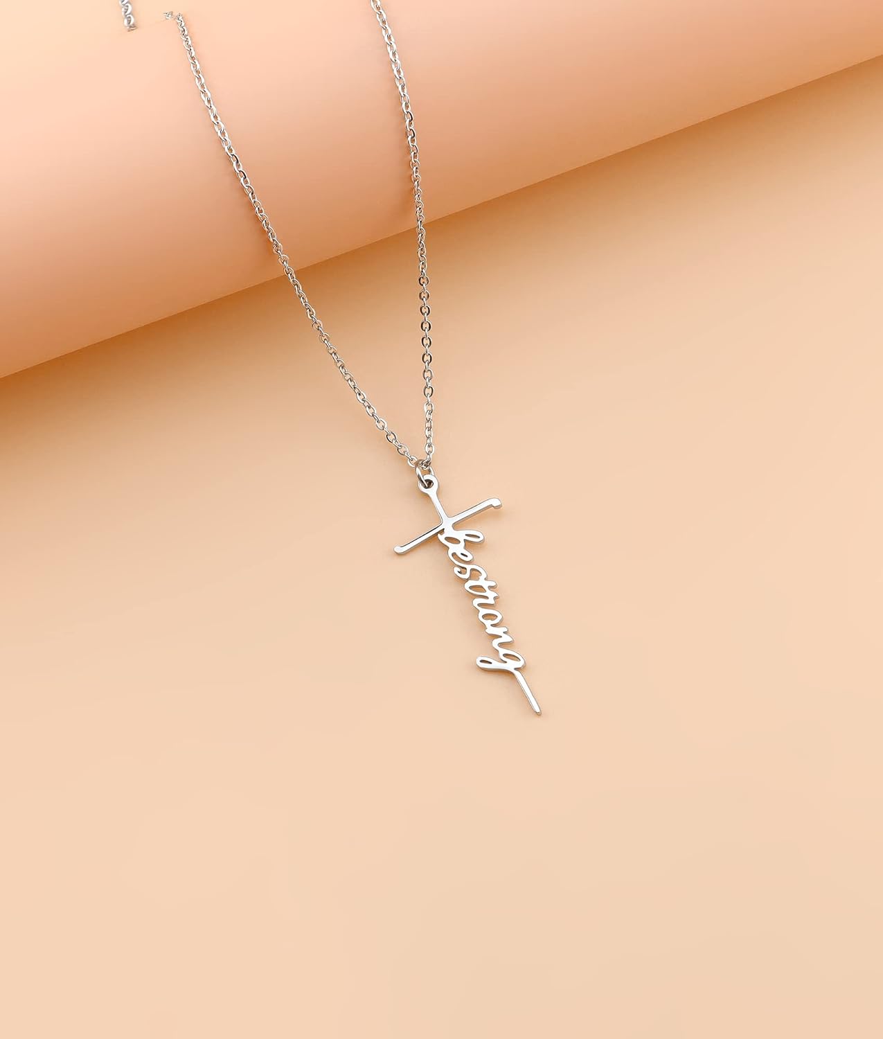 Lcherry Faith Cross Pendant Necklace for Women Religious Christian Jewelry Mother's Day Gifts for Women