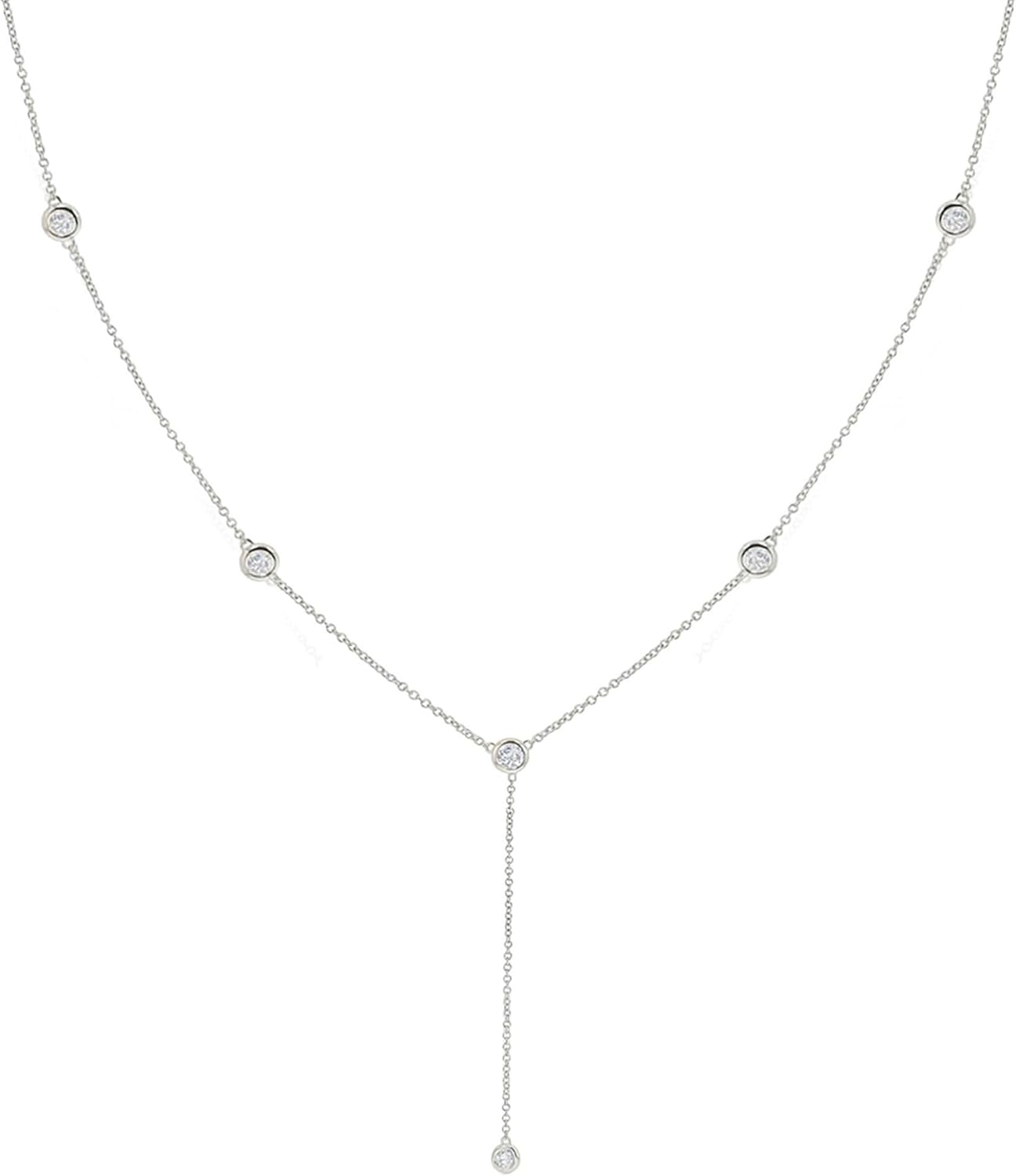 Gold Necklace for Women, Dainty Gold Long Necklaces 14k Gold Plated Prom Lariat Necklace Cute Choker Necklaces for Women Trendy Stuff Fashion Costume Gold Accessories Christmas Jewelry Gifts