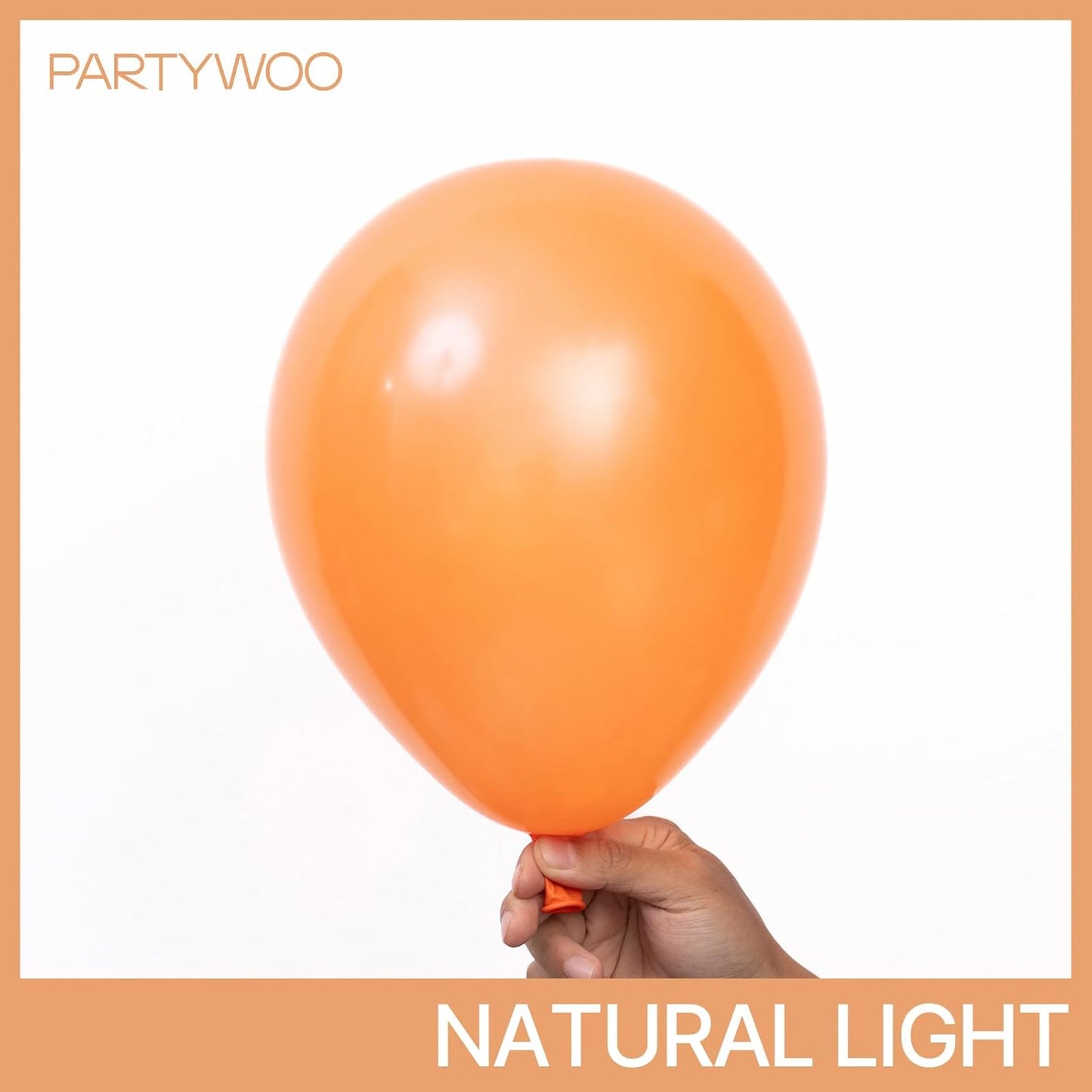 PartyWoo Orange Balloons 50 pcs 12 Inch Pearl Orange Fall Pumpkin Latex Balloons for Graduation Thanksgiving Halloween Little Cutie Baby Shower Birthday Party Decorations Orange-Z28