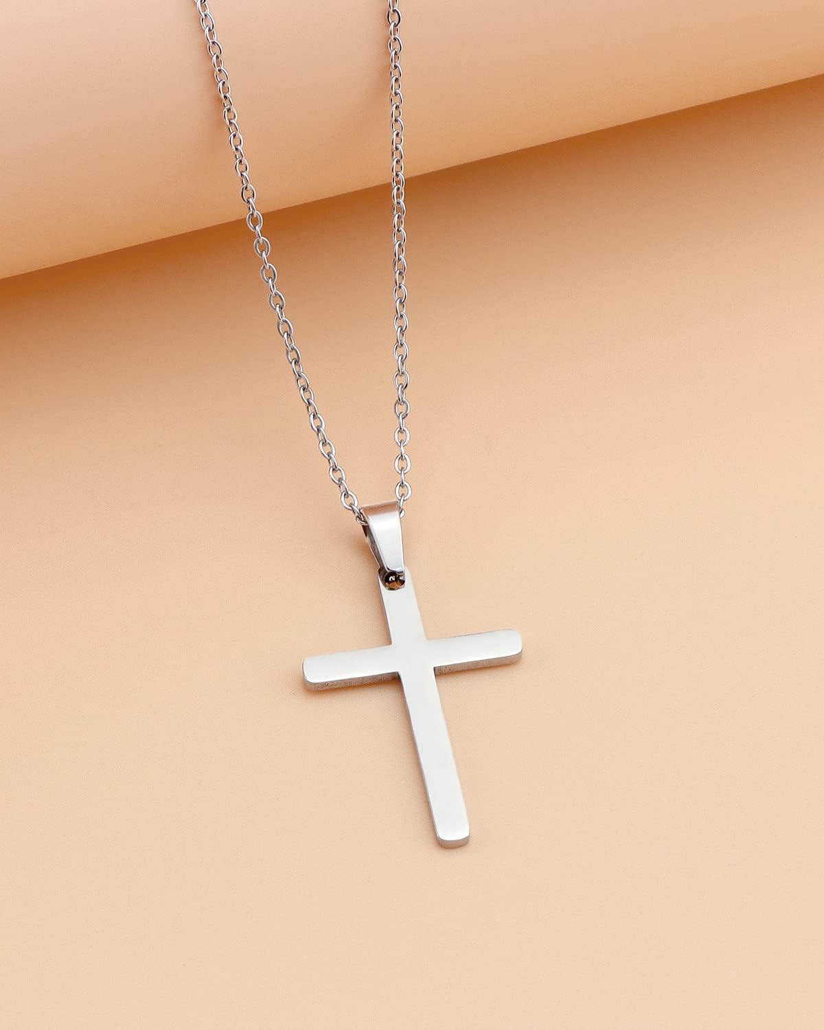 Lcherry Faith Cross Pendant Necklace for Women Religious Christian Jewelry Mother's Day Gifts for Women