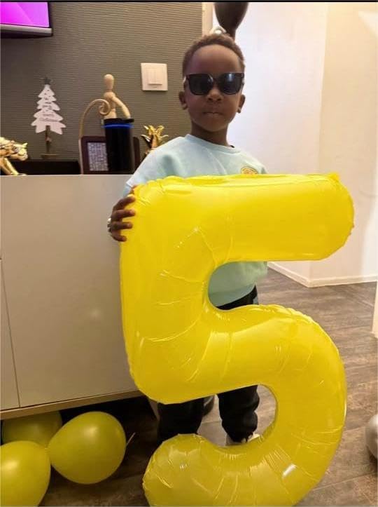 Yellow Number Balloon 40 Inch, 0 Number Balloons, 10 20 30 40 50 Numbers Balloon Birthday Decorations, Party Supplies for Women